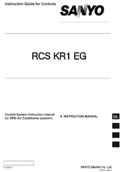 Sanyo RCS KR1 EG Instruction Manual