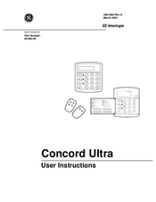 Ge Concord Ultra User Instructions