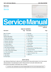 AOC WLA184TWE Service Manual