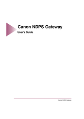 Canon NDPS Gateway User Manual