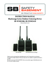 Safety Basement Blackrange Series Instruction Manual