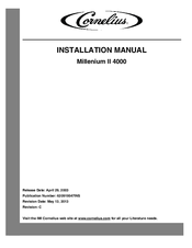 Cornelius Millenium II 4000 Installation Manual