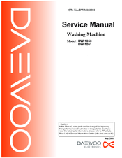 Daewoo DW-1050 Service Manual