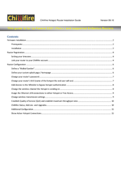 Chillifire La Fonera 2201 Installation Manual