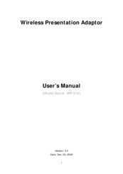 WePresent WP-910 User Manual