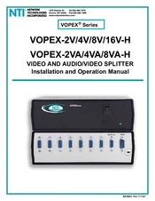 NTI Vopex-4VA Operation Manual