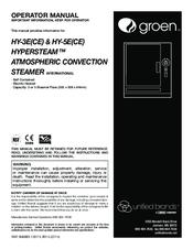 Groen HY-3E(CE) Operator's Manual