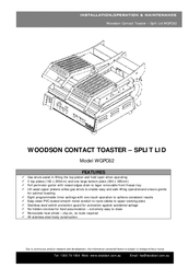 Woodson WGPC62 Installation, Operation & Maintenance Documentation
