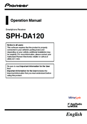 Pioneer SPH-DA120 Operation Manual