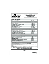 Voxx PRO9644E Owner's Manual