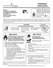 Hearth & Home GO30MTCH Installation Instructions Manual