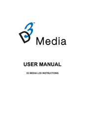 D3 Media LCD Media Player User Manual