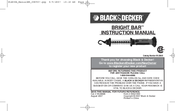 Black & Decker BRIGHT BAR WLB36B Instruction Manual