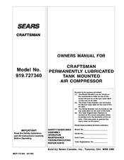 Craftsman 919.727340 Owner's Manual