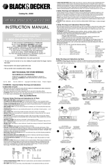 Black & Decker JS350 Instruction Manual