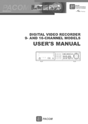 PACOM PDR-9LX User Manual