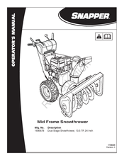 Snapper mid frame Snowthrower Operator's Manual