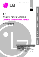 LG PQWRHSF0 Owners & Installation Manual