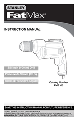 Stanley FME105 FatMax Instruction Manual