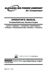 Devilbiss Air Compressor Operator's Manual