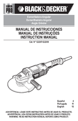 Black & Decker G2207 Linea PRO Instruction Manual