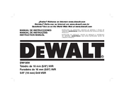 DeWalt DW130V Instruction Manual