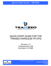 Tranzeo TR-CPQ Quick Start Manual