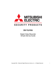 Mitsubishi Electric DX-TL910U Setup Manual