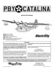 electrifly PBY CATALINA Instruction Manual