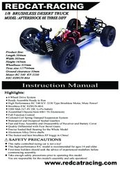 Redcat Racing AFTERSHOCK 8E THREE DIFF Instruction Manual