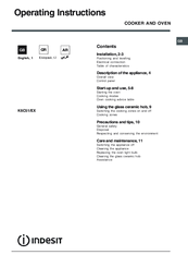 Indesit K6C51/EX Operating Instructions Manual