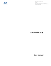 AVS AVS-NVRH16-8 User Manual