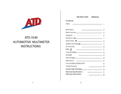 ATD Tools ATD-5540 Instructions Manual