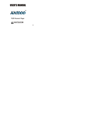 Sun Telecom AN1000 User Manual