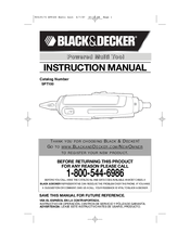 Black & Decker SPT100 Instruction Manual