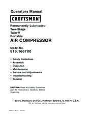 Craftsman 919.166700 Operator's Manual