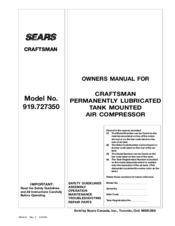 CRAFTSMAN 919.727700 Owner's Manual