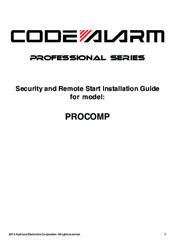 Code Alarm professional series PROCOMP Installation Manual