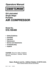Craftsman 919.195400 Operator's Manual