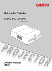 Sanyo PLC-XTC50L Owner's Manual