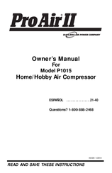 Devilbiss ProAir II P1015 Owner's Manual