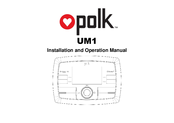 Polk Mono UM1 Installation And Operation Manual