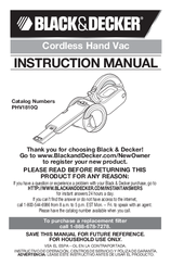 Black & Decker PHV1810Q Instruction Manual