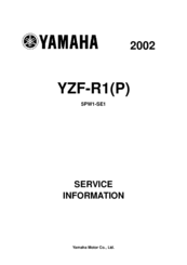 Yamaha YZF-R1(P) 2002 Service Information