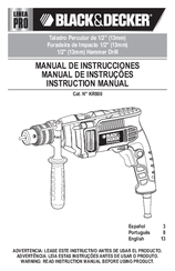 Black & Decker KR800 Instruction Manual