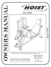 Hoist Fitness CL-2403 Owner's Manual