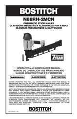 Bostitch N88RH-2MCN Operation And Maintenance Manual