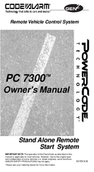 Code Alarm PowerCode PC 7300 Owner's Manual
