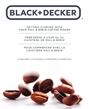Black & Decker CM5000BD Getting Started