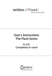 Widex Flash Series FL-CIC User Manual